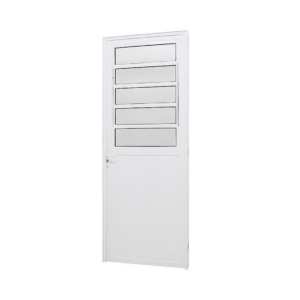 PORTA DE ALUMINIO BRANCO BASCULANTE 80X210 ESQ 2127 MINI BOREAL RELI - 909836 - 2127