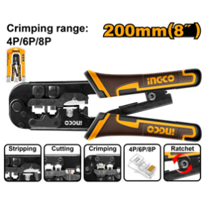 ALICATE DE CRIMPAR 8" HMPCN2468R INGCO - 931140 - HMPCN2468R