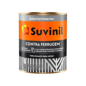 TINTA ESMALTE SUVINIL CONTRA FERRUGEM BASE DE SOLVENTE 900ml BRILLHANTE BRANCO 50578915 - 920279 - 50578915
