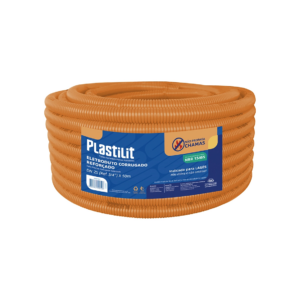 ELETRODUTO CORRUGADO LARANJA REFORÇADO PLASTILIT DN 25 ( 3/4" ) X 25 METROS - 913815 - 20591209