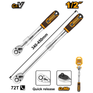 CHAVE CATRACA 1/2" 72D 340-450MM EXTENSIVEL HRTH08128L INGCO - 933646 - HRTH08128L