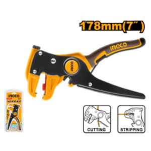 ALICATE DESENCAPADOR E CORTADOR DE FIOS 7" HWSP15608 INGCO - 929510 - HWSP15608