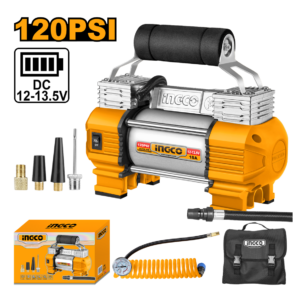 COMPRESSOR AR AUTOMOTIVO INGCO 120PSI 18A 12V AAC2508 - 929384 - AAC2508