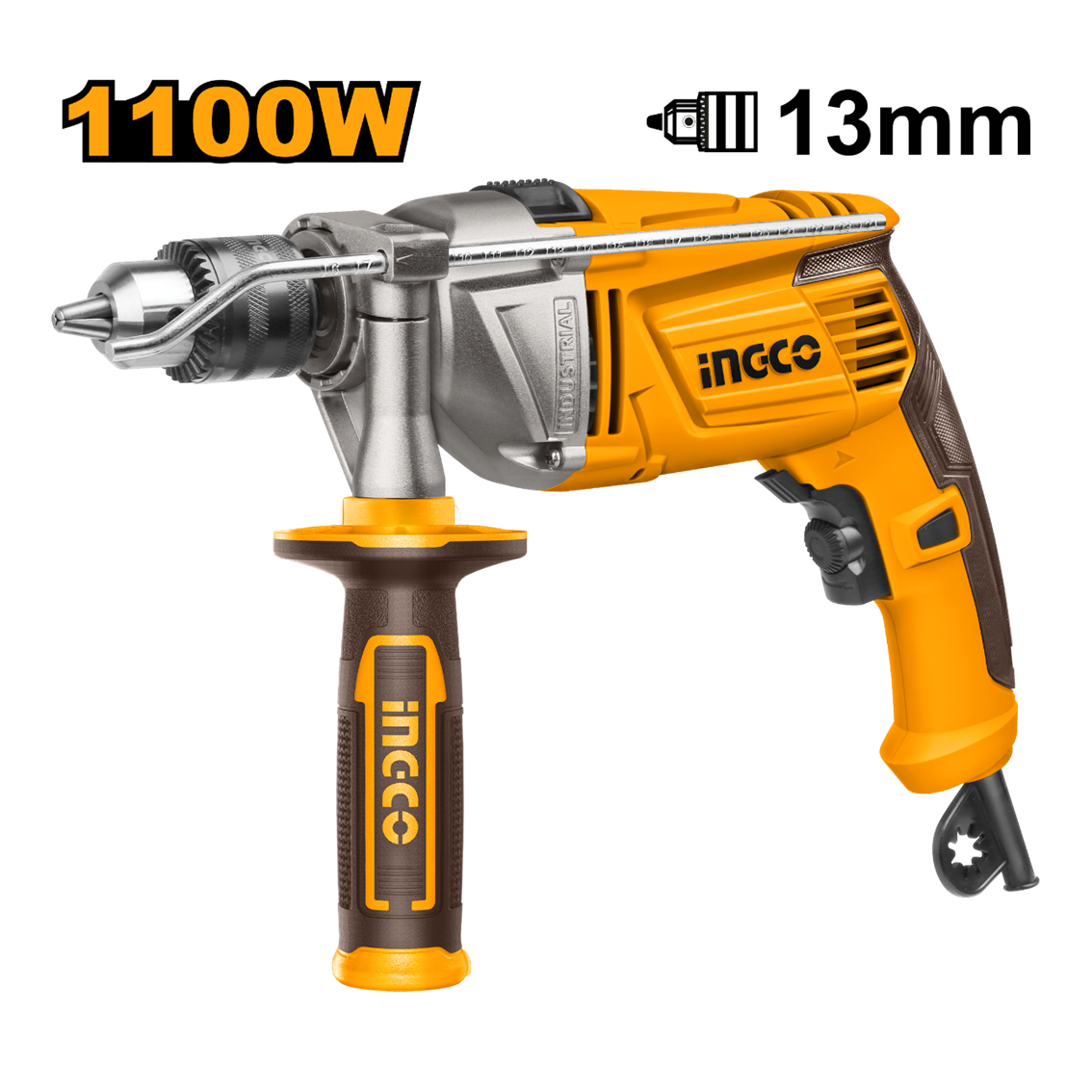 FURADEIRA DE IMPACTO INGCO 1/2",1100W 127V UID11008-9 - 929528 - UID11008-9