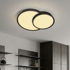 LUMINARIA DE TETO DUAL PRETA LED 39W 50CM GI-13607-2BK GOOD - 931186 - GI-13607-2BK