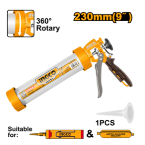 APLICADOR DE SILICONE INGCO HCG0109 9" TUBULAR EM ALUMÍNIO - 929363 - HCG0109
