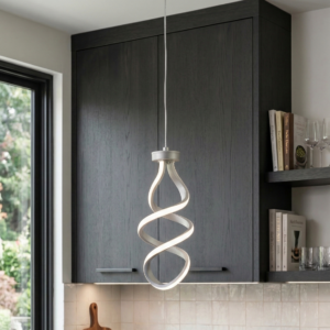 LUMINARIA PENDENTE ESPIRAL BRANCA 14W 12CM GI-11005-1WH GOOD - 931204 - GI-11005-1WH