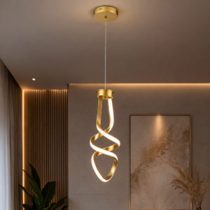 LUMINARIA PENDENTE ESPIRAL OURO 14W 12CM GI-11005-1GD GOOD - 931207 - GI-11005-1GD