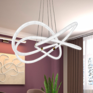 LUMINARIA PENDENTE MEDUSA GOLD 90W 74CM GI-63100B-1GD GOOD - 931190 - GI-63100B-1GD