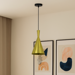LUMINARIA PENDENTE METALIC GOLD 18CM GI-20161A-1 GOOD - 931213 - GI-20161A-1