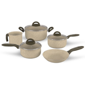 JOGO DE PANELAS BRINOX 5 PEÇAS CERAMIC LIFE SUPREMA VANILLA - 932175 - 24189