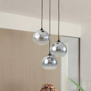 LUMINARIA PENDENTE TRIPLO BOLA CROMADO 30CM GI-30207B-3 GOOD - 931222 - GI-30207B-3