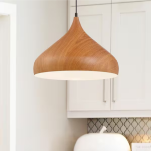 LUMINARIA PENDENTE WOODEN 32CM GI-29668A-1A GOOD - 931227 - GI-29668A-1A