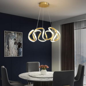 LUSTRE FLOR NORDICA GOLD 50W 58CM GI-10740A-58GD GOOD - 931231 - GI-10740A-58GD