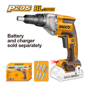 PARAFUSADEIRA INGCO 20V,1/4" BRUSHLESS PARA DRY WALL À BATERIA CDSLI20428 (nao acompanha bateria) - 933202 - CDSLI20428