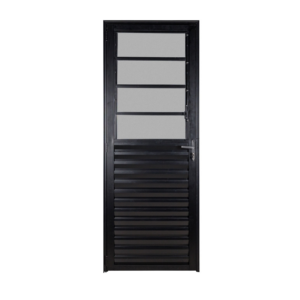 PORTA DE ALUMINIO PRETO BASCULANTE 80X210 DIR 2409 MINI BOREAL RELI - 920717 - 2409