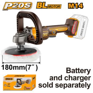 POLITRIZ A BATERIA INGCO 180MM 7" ANGULAR BRUSHLESS INDUSTRIAL 20V (NAO ACOMPANHA BATERIA) APLI2018 - 931649 - APLI2018