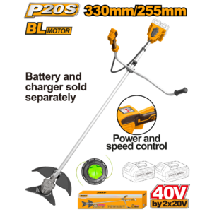 ROCADEIRA A BATERIA 40V BRUSHLESS CSTLI20018 INGCO (NAO ACOMPANHA BATERIA - 931333 - CSTLI20018