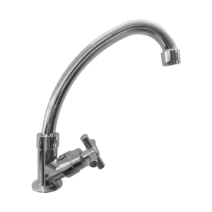TORNEIRA GOOD COZINHA DE BANCADA GD-2020C GIRATORIA ABS 1/4 CROSS CROMADA - 927277 - GD-2020C