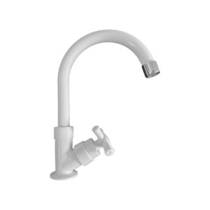 TORNEIRA GOOD LAVATORIO DE BANCADA GD-1030B GIRATORIA ABS 1/4 CROSS BRANCA - 927266 - GD-1030B