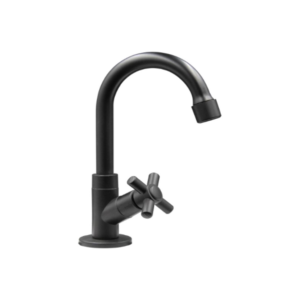 TORNEIRA GOOD LAVATORIO DE BANCADA GD-2030P BAIXA ABS 1/4" VOLTA CROSS PRETA - 928045 - GD-2030P