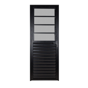 PORTA DE ALUMINIO PRETO BASCULANTE 80X210 ESQ 2410 MINI BOREAL RELI - 920718 - 2410