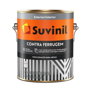 TINTA ESMALTE SUVINIL CONTRA FERRUGEM BASE DE SOLVENTE 3,6LT BRILILHANTE BRANCO