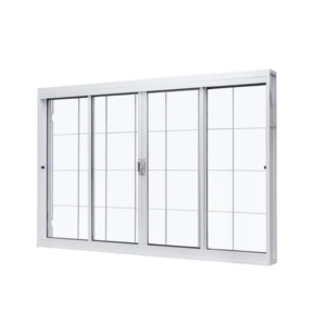 JANELA DE ALUMINIO BRANCO 4Folha c/grade 1,00X1,20 6561 -RELI - 933324 - 6561