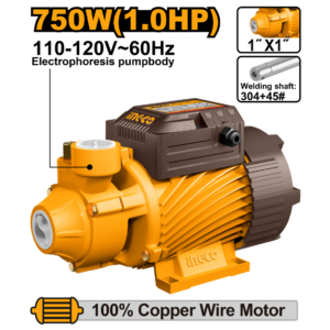BOMBA DAGUA PERIFERICA INGCO 1CV 750W 127V UVPM75068 - 933638 - UVPM75068