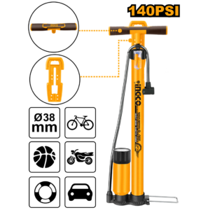 BOMBA DE AR MANUAL C/MANOMETRO 140 PSI MPP3811INGCO - 931629 - MPP3811