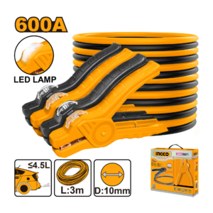 CABO DE BATERIA AUTOMOTIVA 2,5M 600AMP HBTCP6008L INGCO - 931630 - HBTCP6008L