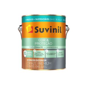 TINTA ESMALTE SUVINIL COR & PROTECAO BASE DAGUA 3,6LT ACETINADO BRANCO 53700011 - 921622 - 53700011