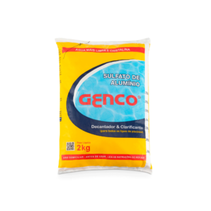 GENCO SULFATO DE ALUMINIO DECANTADOR E CLARIFICANTE GENCO 2kg P/PISCINA - 922014 - 405316