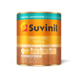 VERNIZ SUVINIL BASE D´AGUA PROTECAO TRIPLA BRILHANTE NATURAL 900ml 50347966 - 921615 - 50347966