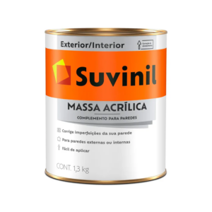 MASSA ACRILICA EXTERIOR LATA 1,3kg 900ML SUVINIL  50687594 - 908184 - 50687594