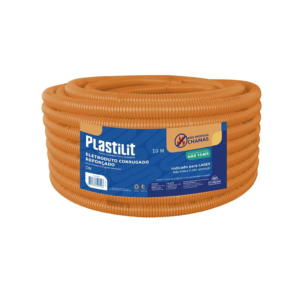 ELETRODUTO CORRUGADO LARANJA REFORÇADO PLASTILIT DN 32 ( 1" ) X 10 METROS - 916648 - 20591205