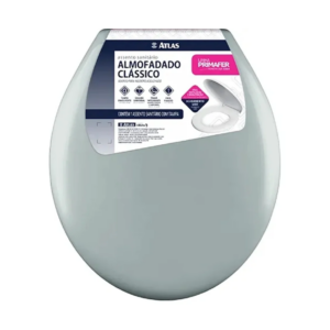 ASSENTO SANITARIO ATLAS UNIV ALMOFADADO CLASSIC PR1063-5 CINZA - 931138 - PR1063-5