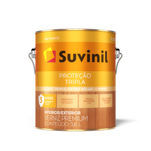 VERNIZ SUVINIL BASE D´AGUA PROTECAO TRIPLA BRILHANTE NATURAL 3,6LTS 50347965 - 921614 - 50347965
