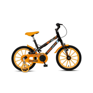 BICICLETA ARO 16 INFANTIL COLLI MASC SPINOSSAURO PRETO/LARANJA 202-1112D - 919308 - 202-1112D