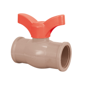 REGISTRO PVC ESFERA ROSCAVEL MARRON COMPACTO 3/4" PLASTILIT 20105008 - 928573 - 20105008