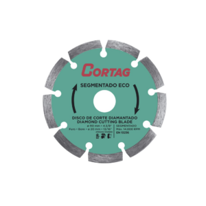 DISCO DE CORTE DIAMANTADO 110MM SEGMENTADO ECO CORTAG COD 61699 - 912474 - 61699