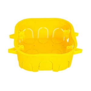 CAIXA DE LUZ P/DRYWAL PVC AMARELA MONDIALE 4 X 4 - 912166 - 383775
