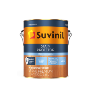 VERNIZ SUVINIL BASE DE SOLVENTE STAIN PROTETOR ACETINADO MOGNO 3,6LTS 53387839 - 918234 - 53387839