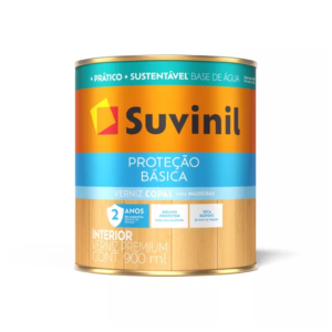 VERNIZ SUVINIL BASE D´AGUA PROTECAO BASICA COPAL BRILHANTE TRANSPARENTE 900ML 50739861 - 921641 - 50739861