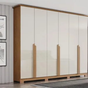 ROUPEIRO HENN ANDREAS 6PORTAS NATURE/OFF WHITE A: 2300 x L: 2350 x P: 485MM - 934669 - D309-127 HENN