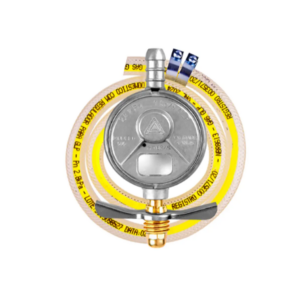 REGULADOR DE GAS ALIANCA 505/01 1k/h C/MANGUEIRA 120CM BLINDADO DOMESTICO - 029636 - 061784