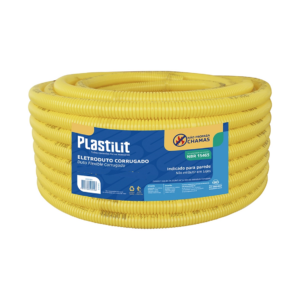 ELETRODUTO CORRUGADO AMARELO LEVE PLASTILIT DN 20 ( 1/2" ) X 10 METROS - 916629 - 20591200