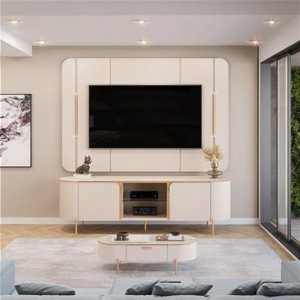 BANCADA E PAINEL ADELE DJ 1800 OFF WHITE COM LED - 932249 - 35852
