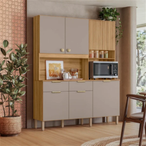 COZINHA COMPACTA NICIOLI KIT TROPICAL FREIJO/FENDI - 934337 - 18101.327.1