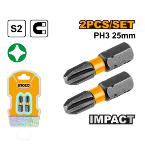 JOGO DE BITS DE IMPACTO PH3 25MM C/2 PC SDBIM71PH325 INGCO - 931574 - SDBIM71PH325